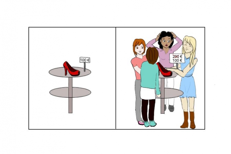 Illustration de l'article : Les femmes pendant les soldes, &ccedil;a donne &ccedil;a ! 7 illustrations...