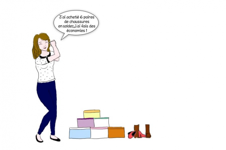 Illustration de l'article : Les femmes pendant les soldes, &ccedil;a donne &ccedil;a ! 7 illustrations...