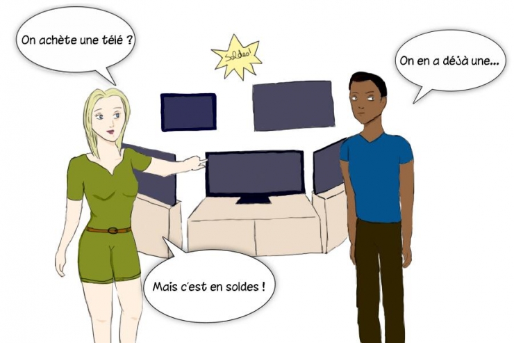 Illustration de l'article : Les femmes pendant les soldes, &ccedil;a donne &ccedil;a ! 7 illustrations...