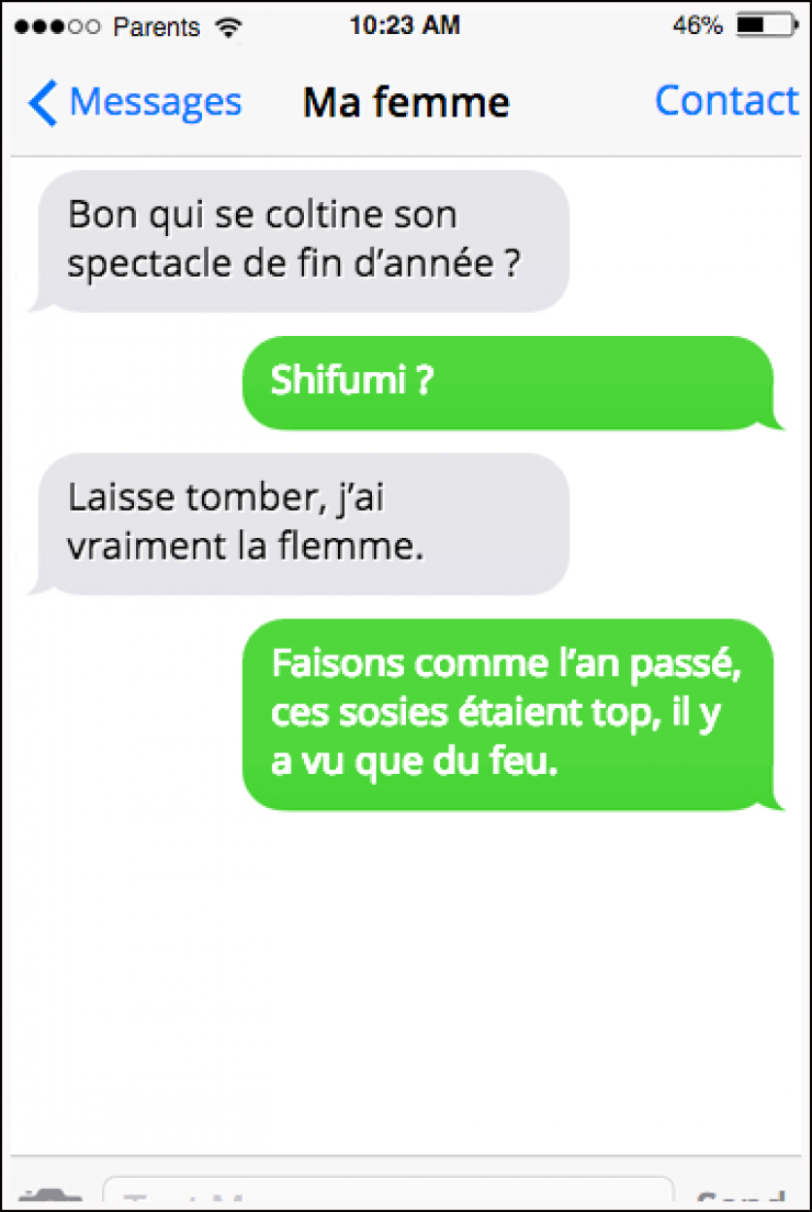 Illustration de l'article : 13 textos tordants échangés entre parents !