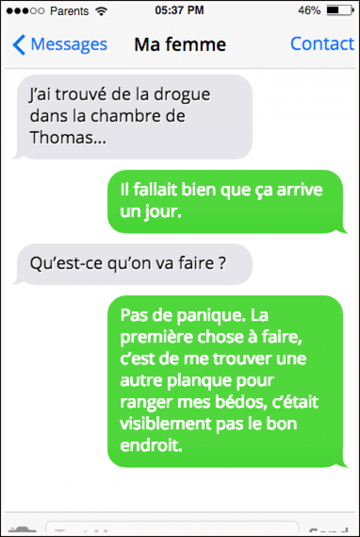 Illustration de l'article : 13 textos tordants échangés entre parents !