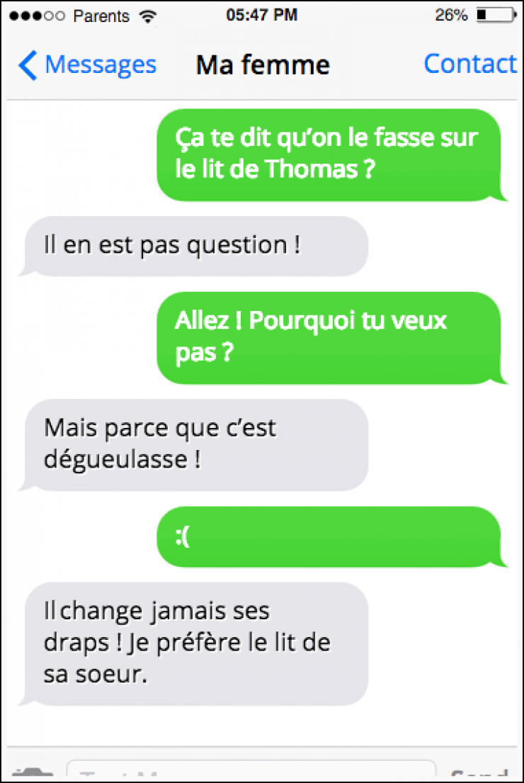 Illustration de l'article : 13 textos tordants échangés entre parents !