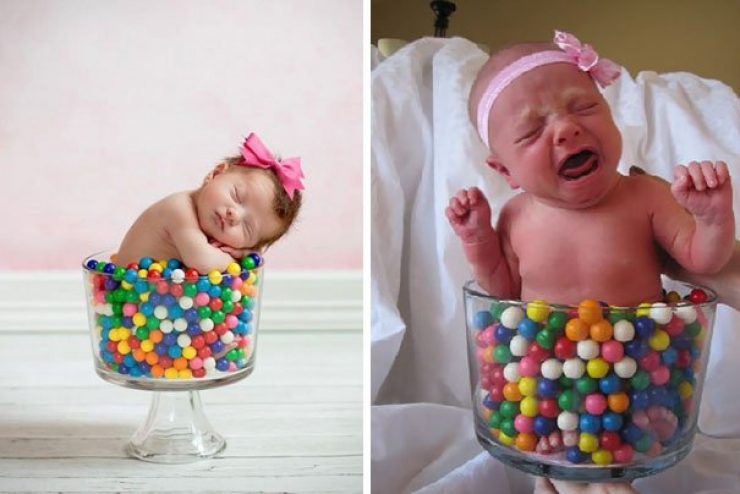 Illustration de l'article : Espérance Vs Réalité: Ces 22 parents voulaient d'une photo de bébé parfaite mais rien ne s'est passé comme prévu...
