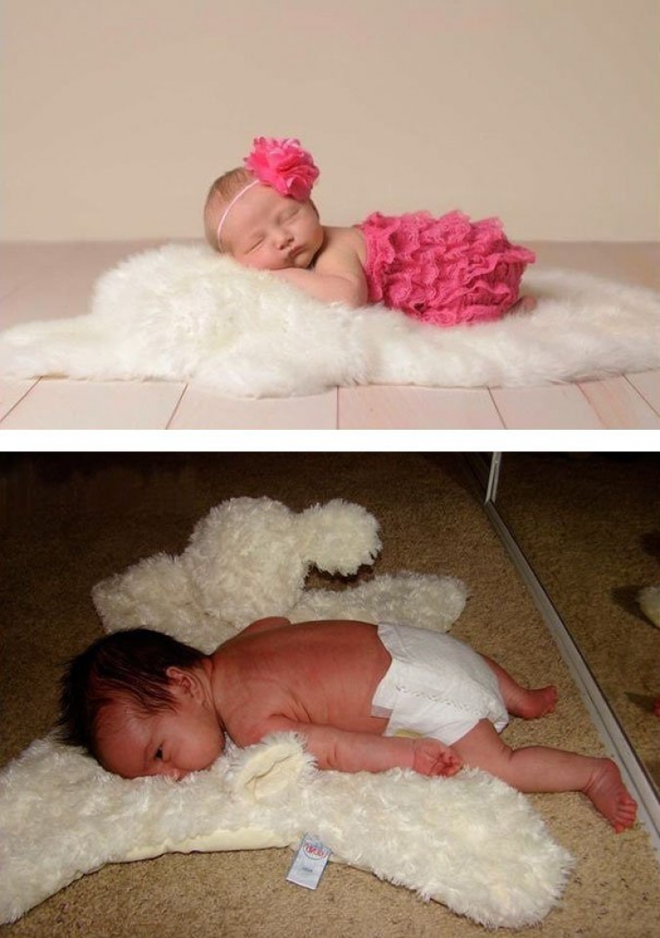 Illustration de l'article : Espérance Vs Réalité: Ces 22 parents voulaient d'une photo de bébé parfaite mais rien ne s'est passé comme prévu...