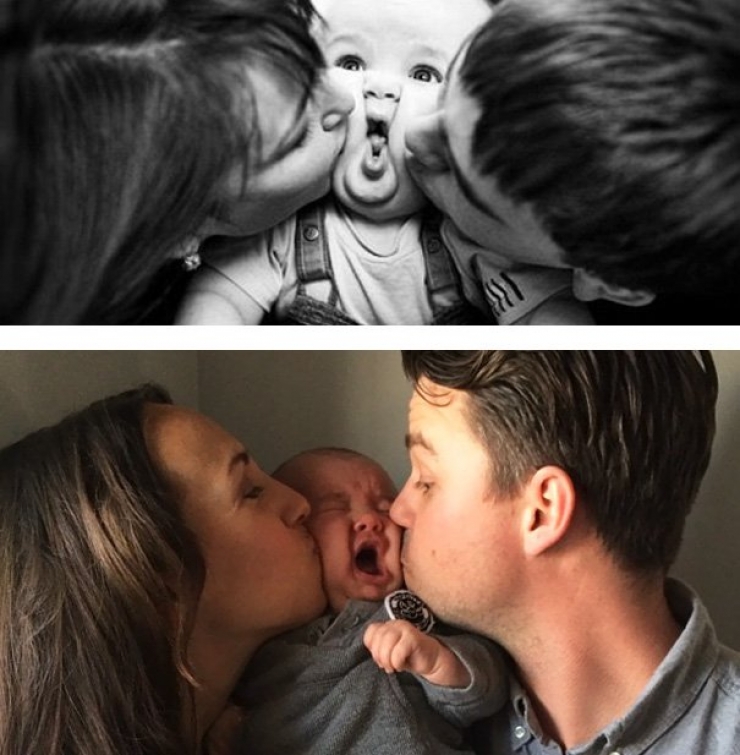 Illustration de l'article : Espérance Vs Réalité: Ces 22 parents voulaient d'une photo de bébé parfaite mais rien ne s'est passé comme prévu...