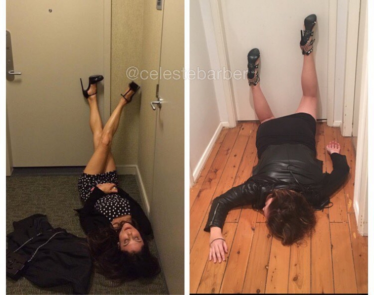 Illustration de l'article : Maman sur Instagram Vs Maman dans la vie: Elle parodie les photos faussement parfaites des Stars avec un humour contagieux !