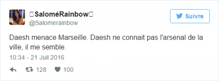 Illustration de l'article : Daesh menace Marseille mais les habitants de la cit&eacute; phoc&eacute;enne montrent qu'il n'ont pas peur... 20 Tweets hilarants !