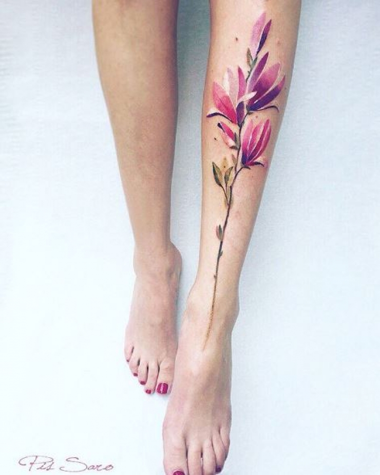 Illustration de l'article : Les 18 plus beaux tatouages de Pis Saro qui trouve son inspiration entre nature et animaux...