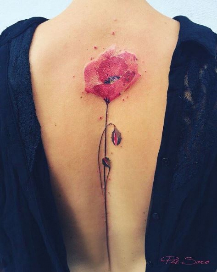 Illustration de l'article : Les 18 plus beaux tatouages de Pis Saro qui trouve son inspiration entre nature et animaux...