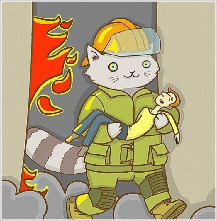 Illustration de l'article : 15 illustrations qui inversent les r&ocirc;les pour nous sensibiliser sur l'approche qu'on a envers les animaux...