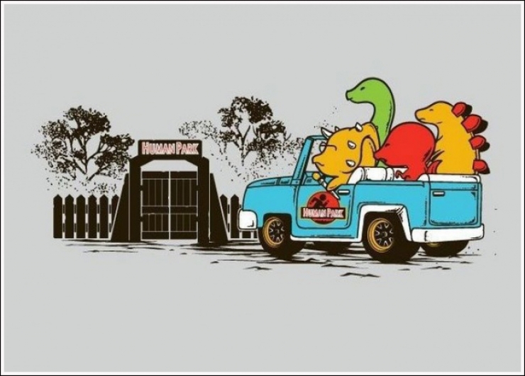 Illustration de l'article : 15 illustrations qui inversent les r&ocirc;les pour nous sensibiliser sur l'approche qu'on a envers les animaux...