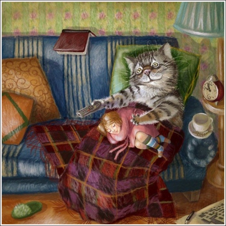 Illustration de l'article : 15 illustrations qui inversent les r&ocirc;les pour nous sensibiliser sur l'approche qu'on a envers les animaux...