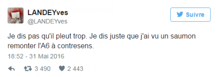 Illustration de l'article : Top 22 des tweets les plus hilarants concernant cette m&eacute;t&eacute;o de merde... Mieux vaut en rire !