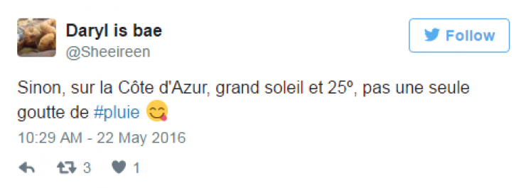 Illustration de l'article : Top 22 des tweets les plus hilarants concernant cette m&eacute;t&eacute;o de merde... Mieux vaut en rire !