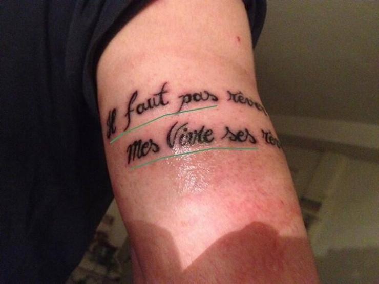 Illustration de l'article : 10 tatouages qui perdent tout leur "charme" à cause des fautes d'orthographe ! C'est con...