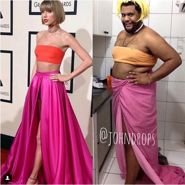 Illustration de l'article : Cet homme recr&eacute;e les robes d'un gala de stars... Juste avec des ordures ! 