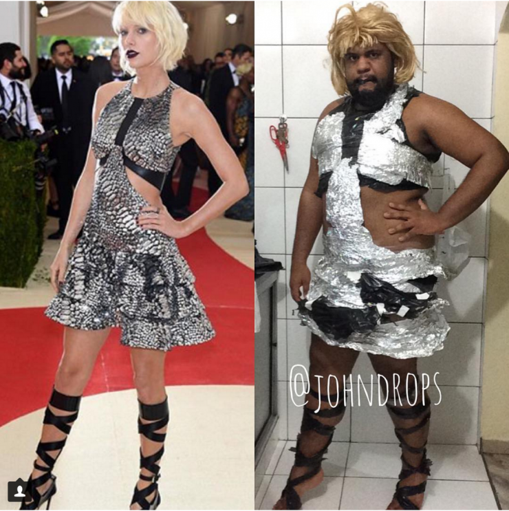 Illustration de l'article : Cet homme recr&eacute;e les robes d'un gala de stars... Juste avec des ordures ! 