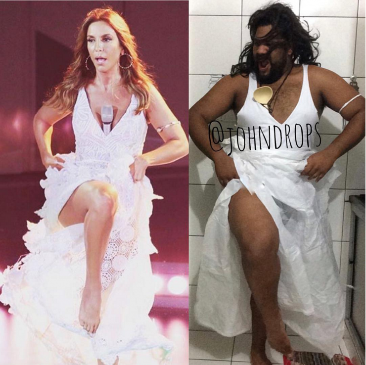 Illustration de l'article : Cet homme recr&eacute;e les robes d'un gala de stars... Juste avec des ordures ! 