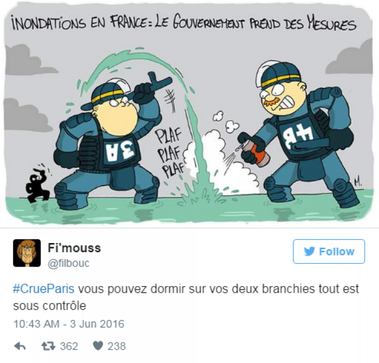 Illustration de l'article : 24 tweets hilarants concernant la crue de la Seine...