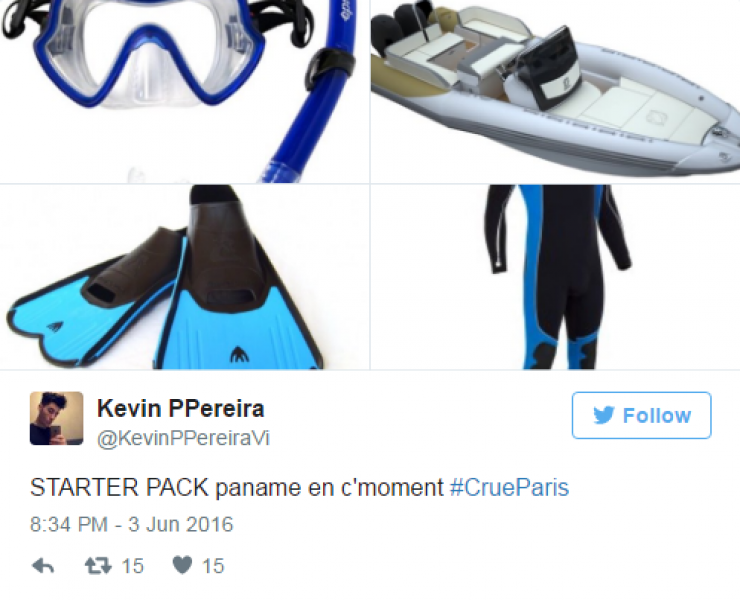 Illustration de l'article : 24 tweets hilarants concernant la crue de la Seine...