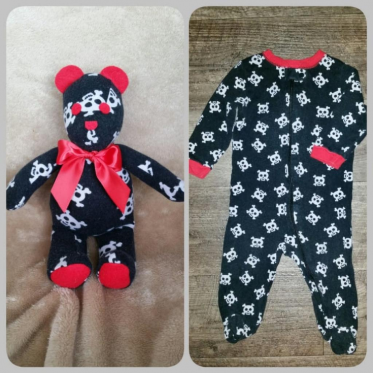 Illustration de l'article : Que diriez-vous de cr&eacute;er une jolie peluche avec le vieux pyjama de votre b&eacute;b&eacute; ?