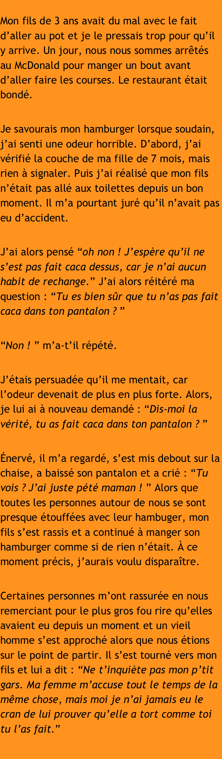 Illustration de l'article : Cette maman ne s'attendait pas &agrave; ce que son fils l'humilie de cette mani&egrave;re en allant au restaurant !