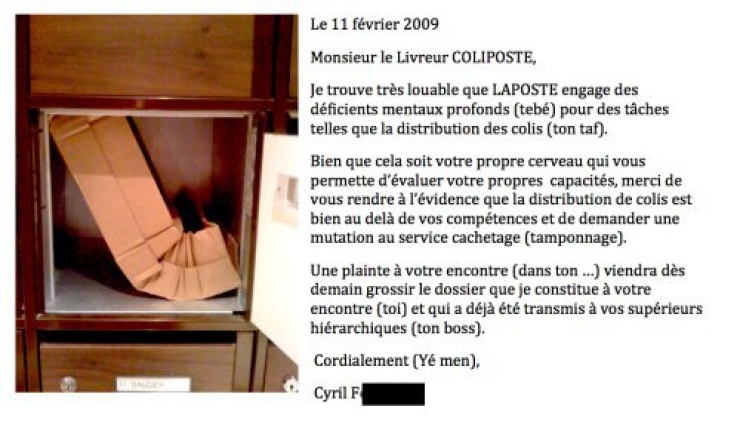 Illustration de l'article : Top 20 des messages de ras-le-bol postés à l'intention des voisins...