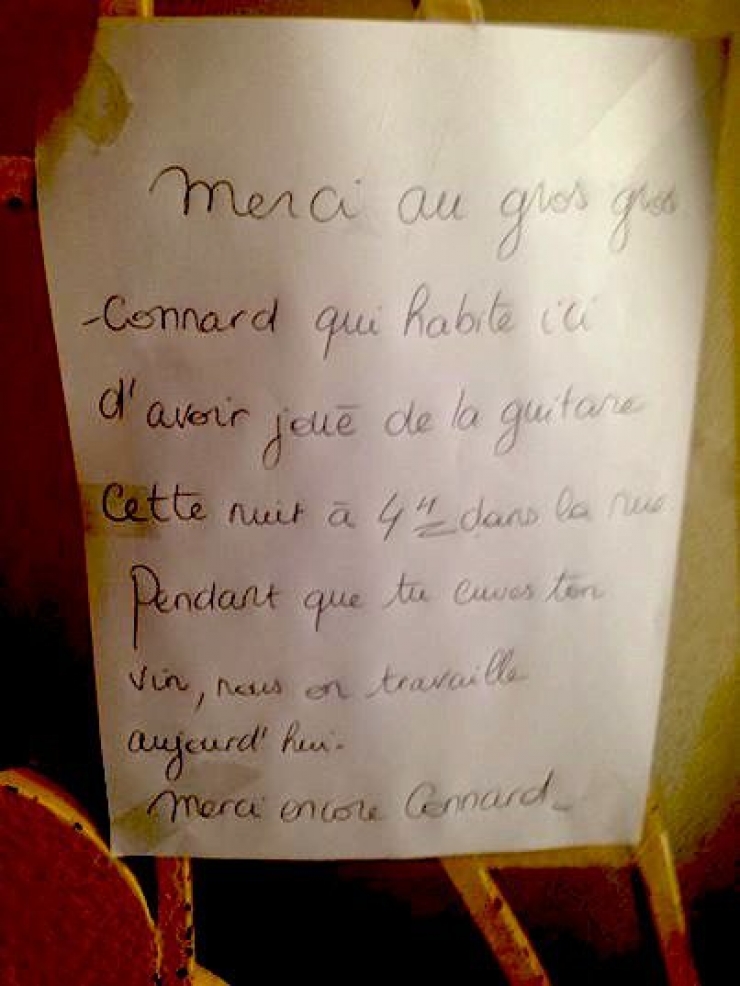 Illustration de l'article : Top 20 des messages de ras-le-bol postés à l'intention des voisins...