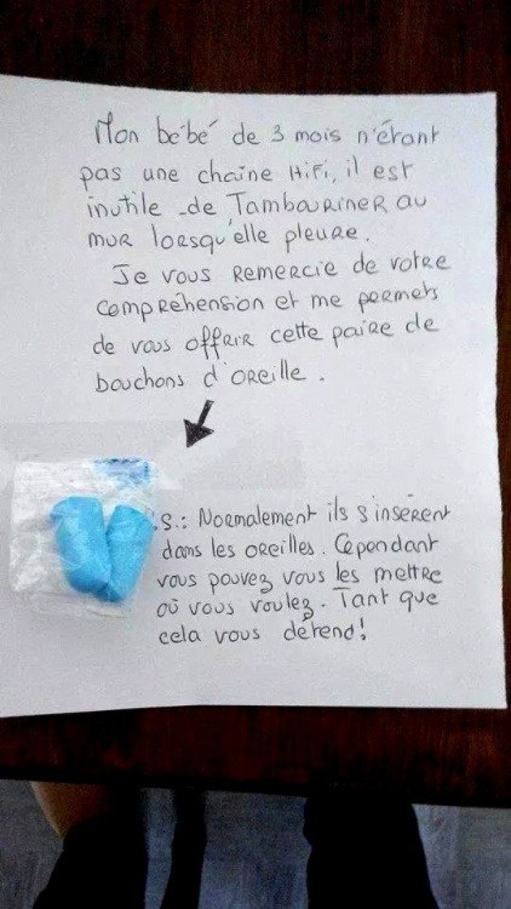 Illustration de l'article : Top 20 des messages de ras-le-bol postés à l'intention des voisins...