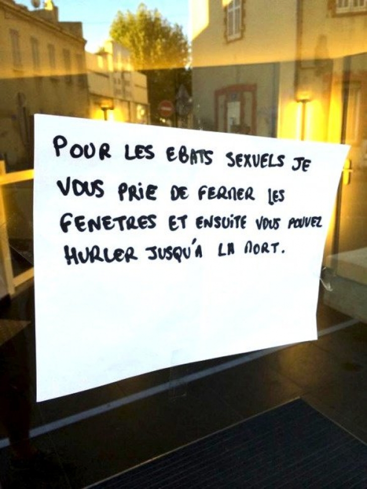 Illustration de l'article : Top 20 des messages de ras-le-bol postés à l'intention des voisins...