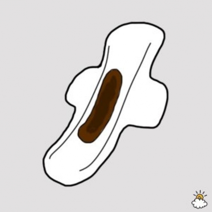 Illustration de l'article : La couleur de vos r&egrave;gles en dit long sur votre sant&eacute; ! Ce qu'il faut savoir: 