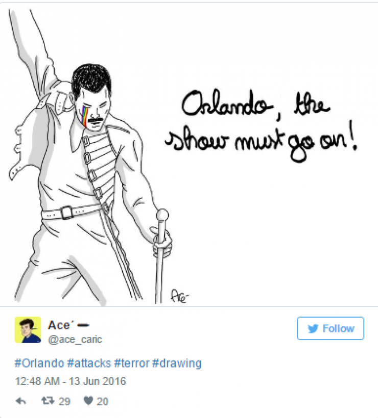 Illustration de l'article : 20 photos rendant hommage aux victimes de l&rsquo;attentat d'Orlando