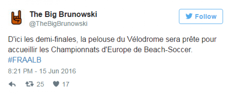 Illustration de l'article : Top 17 des meilleurs tweets concernant le match France/Albanie à l’euro 2016 !