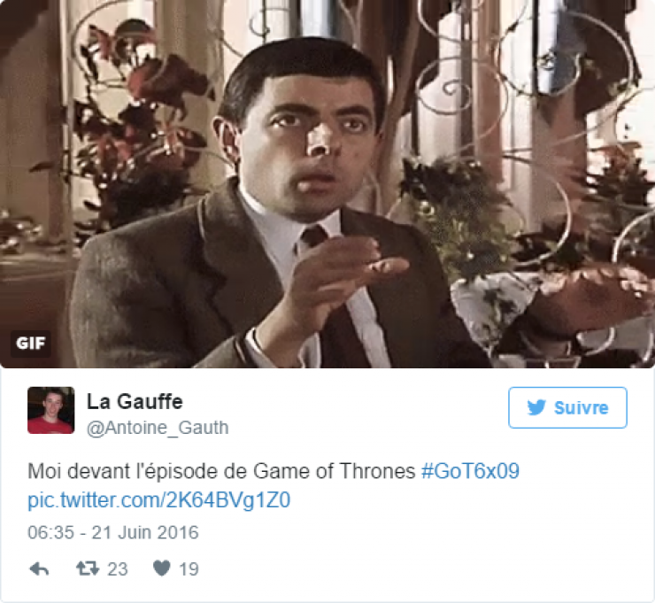 Illustration de l'article : Les 16 meilleures réactions à l'épisode 9 de Game Of Thrones... C'est énorme !