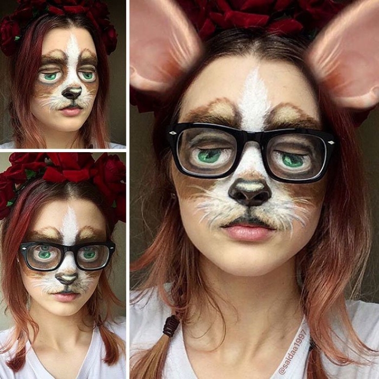 Illustration de l'article : 30 visages pour la m&ecirc;me personne ! Le maquillage surr&eacute;aliste de cette jeune fille est impressionnant !