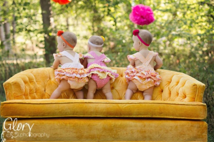 Illustration de l'article : Vous attendez des tripl&eacute;s ? Ces adorables clich&eacute;s vous donneront des id&eacute;es de photos &agrave; faire !