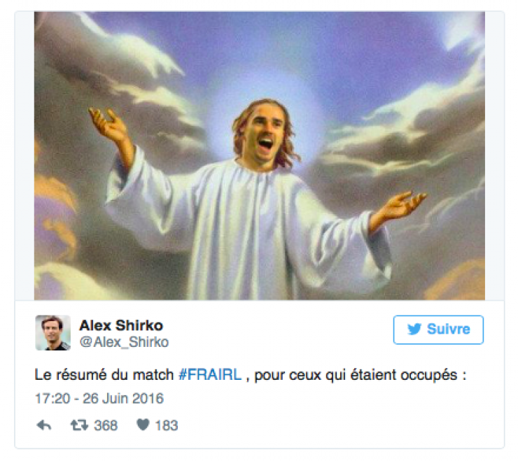 Illustration de l'article : Top 30 des meilleurs tweets concernant le match France/Irlande...