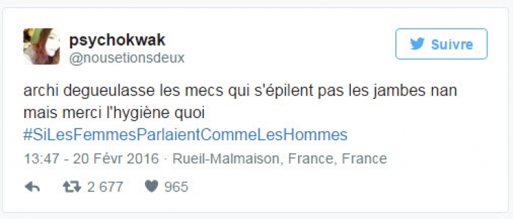 Illustration de l'article : Si les femmes parlaient comme les hommes : quand les tweets tordent le cou aux clichés sexistes