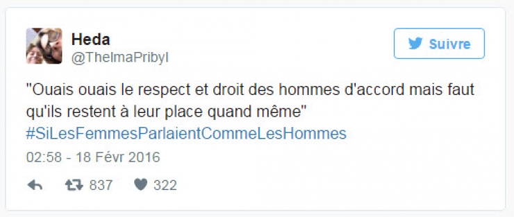 Illustration de l'article : Si les femmes parlaient comme les hommes : quand les tweets tordent le cou aux clichés sexistes