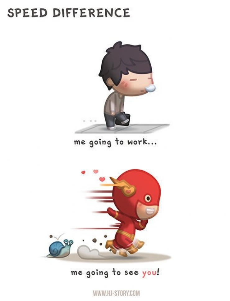 Illustration de l'article : Il a r&eacute;alis&eacute; ces 28 illustrations pour montrer l'amour qu'il porte &agrave; sa femme... C'est adorable !