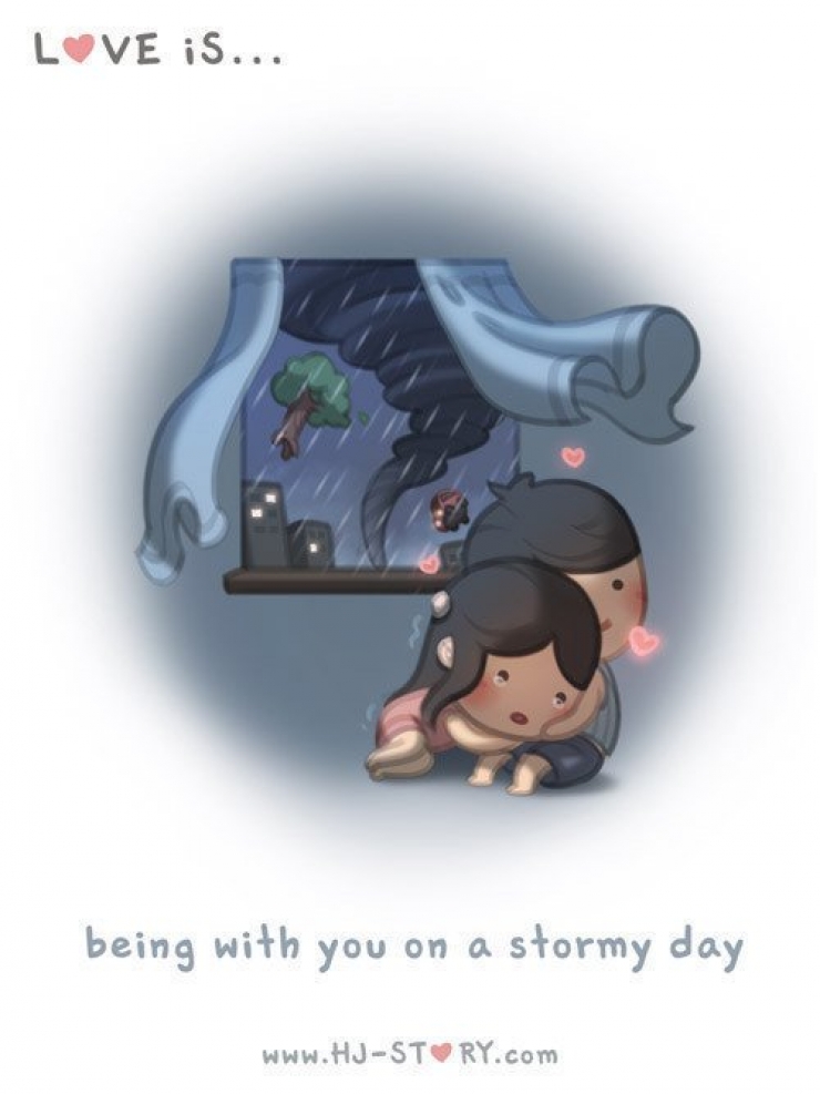 Illustration de l'article : Il a r&eacute;alis&eacute; ces 28 illustrations pour montrer l'amour qu'il porte &agrave; sa femme... C'est adorable !