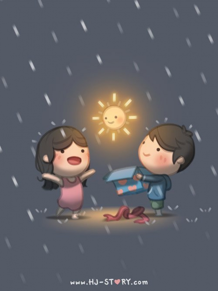 Illustration de l'article : Il a r&eacute;alis&eacute; ces 28 illustrations pour montrer l'amour qu'il porte &agrave; sa femme... C'est adorable !