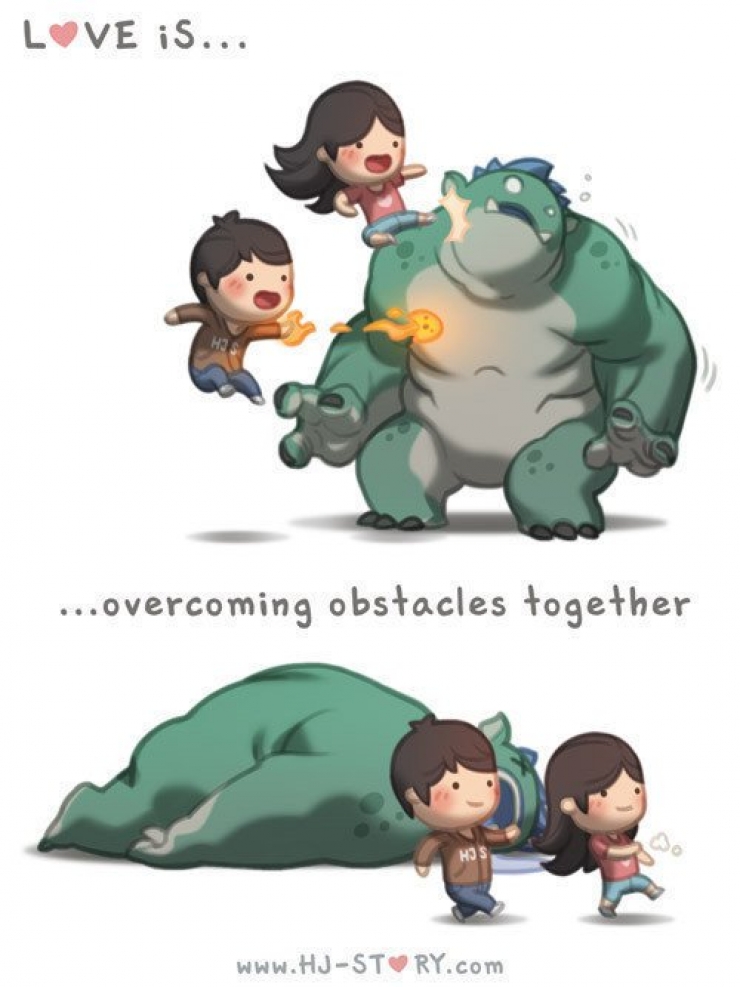 Illustration de l'article : Il a r&eacute;alis&eacute; ces 28 illustrations pour montrer l'amour qu'il porte &agrave; sa femme... C'est adorable !