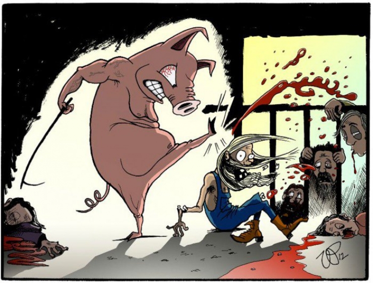 Illustration de l'article : Cruaut&eacute; envers les animaux: Et si on inversait les r&ocirc;les pour une fois ? 21 illustrations !