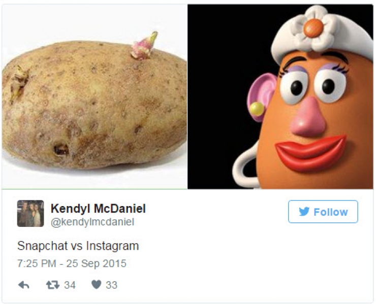 Illustration de l'article : Ces diff&eacute;rences entre les photos post&eacute;es sur Instagram et sur Snapchat! (16 images)