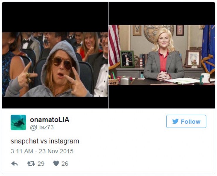 Illustration de l'article : Ces diff&eacute;rences entre les photos post&eacute;es sur Instagram et sur Snapchat! (16 images)