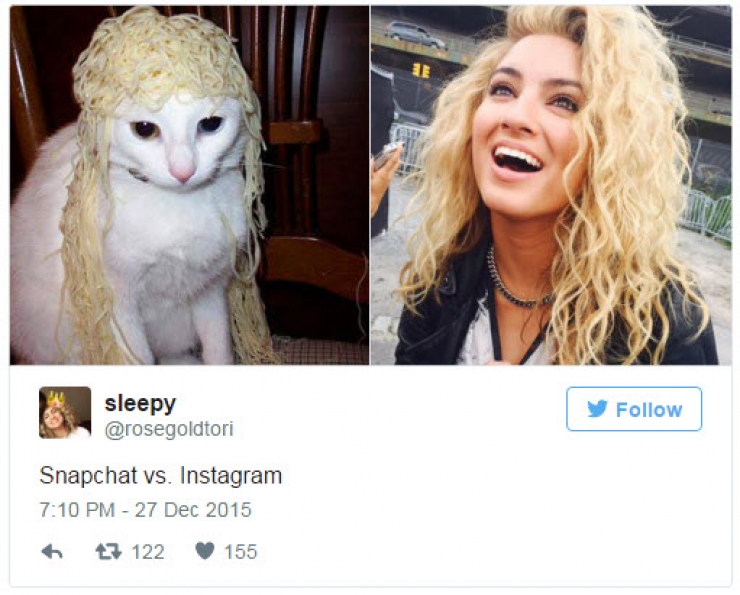 Illustration de l'article : Ces diff&eacute;rences entre les photos post&eacute;es sur Instagram et sur Snapchat! (16 images)
