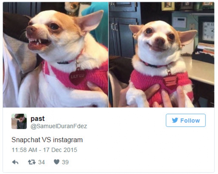Illustration de l'article : Ces diff&eacute;rences entre les photos post&eacute;es sur Instagram et sur Snapchat! (16 images)