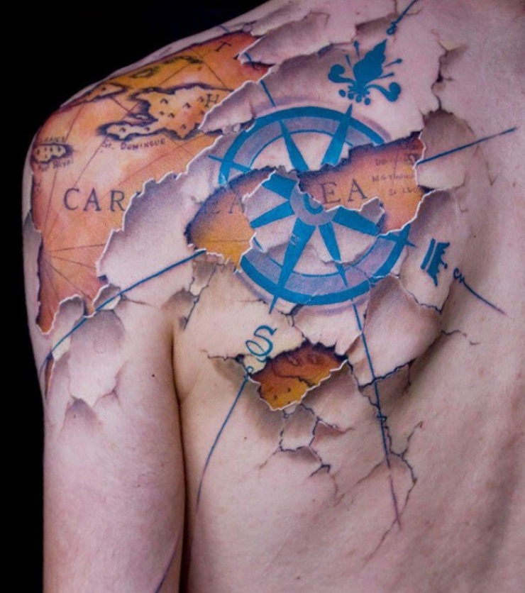 Illustration de l'article : Ces 25 tatouages avec des illusions d&rsquo;optiques risquent de vous laisser bouche-b&eacute;e ! 