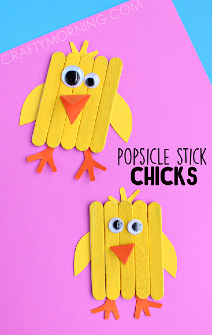 Illustration de l'article : 17 idées de bricolages pour Pâques sur le thème des poussins ! De quoi occuper les enfants.